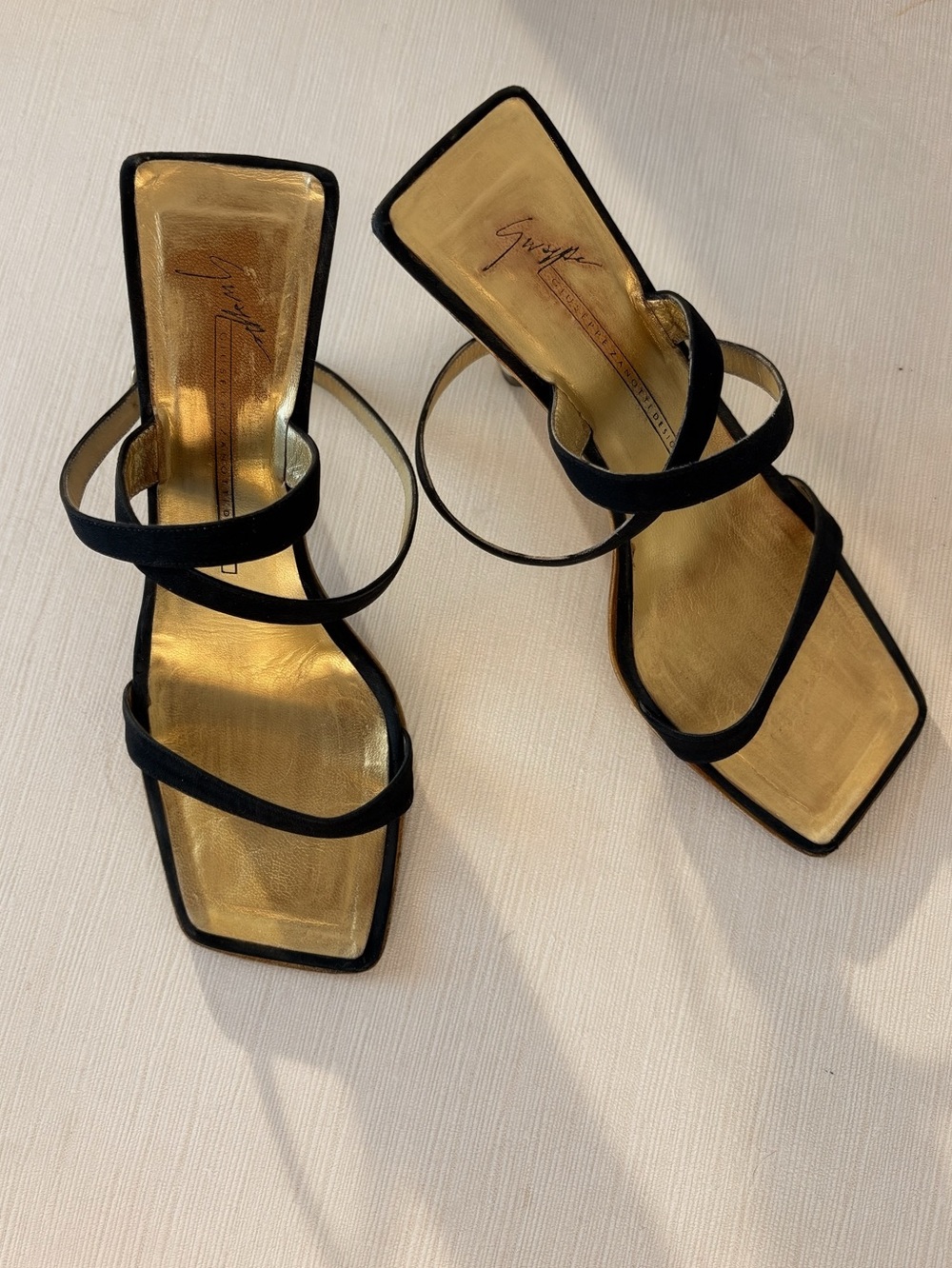 Vintage Giuseppe Zanotti Pearl Heel Sandals 7B - Picture 2 of 9